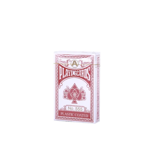 555 playing cards red