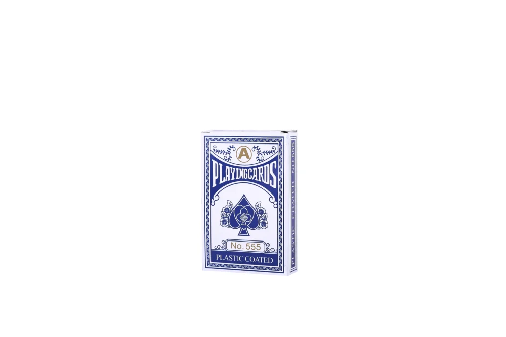 555 playing cards blue