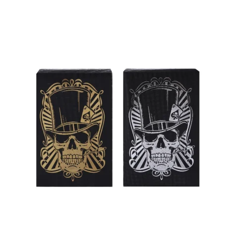black gold foil playing cards