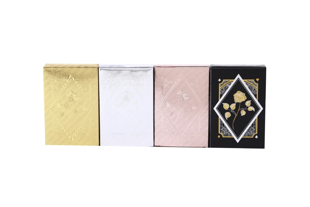 gold foil poker cards