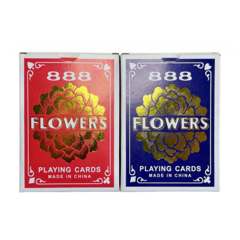 888 FLOWERS PLAYING CARDS