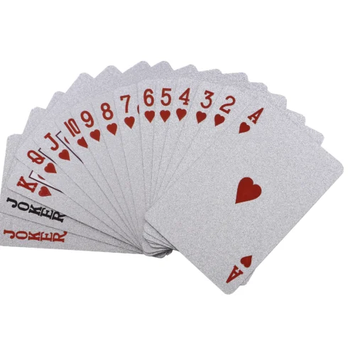 100 dollar gold foil playing cards