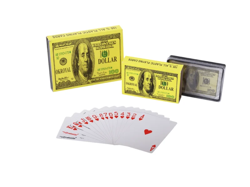 100 dollar playing cards