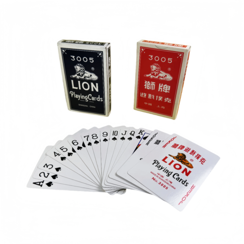 LION 3005 playing cards poker size for Africa wholesale