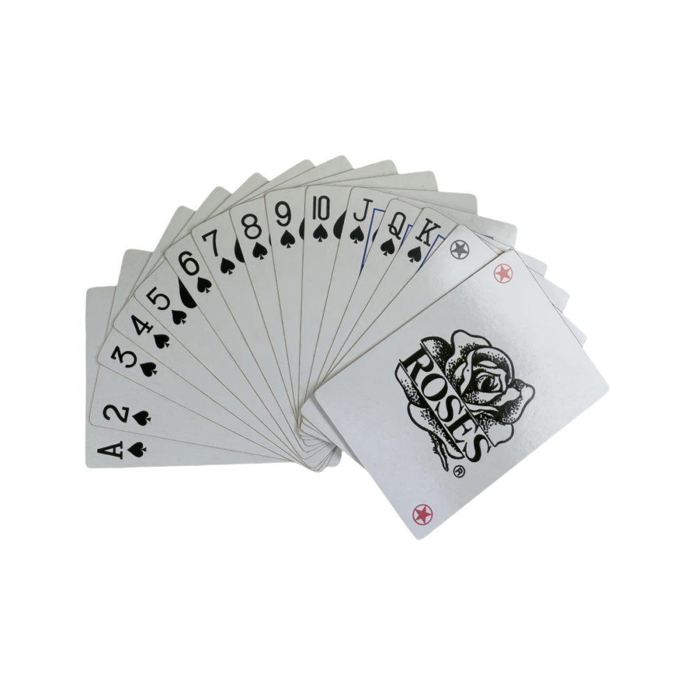 roses playing cards
