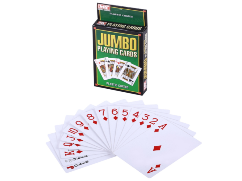 Grey Core Jumbo Deck of Playing Cards for Wholesale OEM