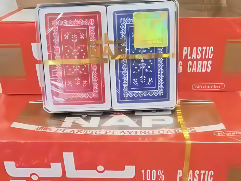 NAP plastic playing cards with mixed back designs wholesale for Saudi Arabia importers