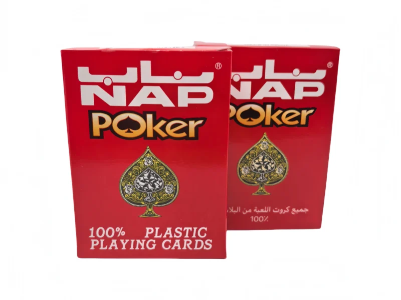 NAP poker red box plastic playing cards for Saudi Arabia importers