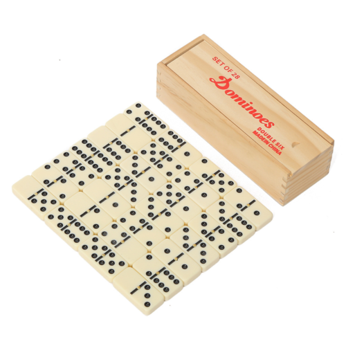Premium Domino Set with Wooden Box – Factory Wholesale melamine domino set with wooden box wholesale
