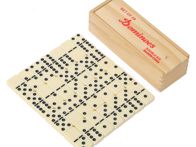 melamine domino set with wooden box wholesale