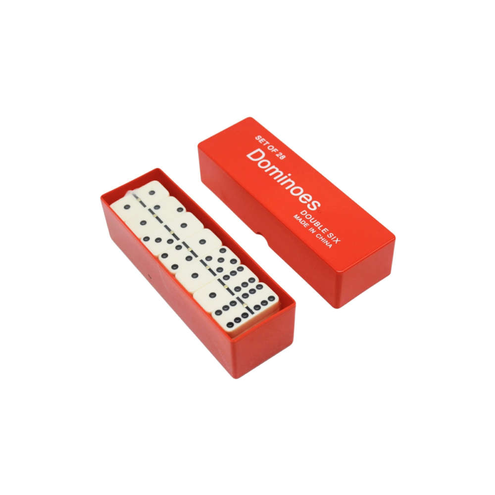 Dominoes Game Set with Red Plastic Box Dominoes Game Set with Red Plastic Box