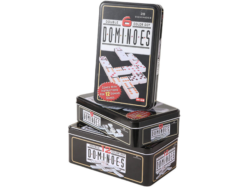 Dominoes Set with Tin Box